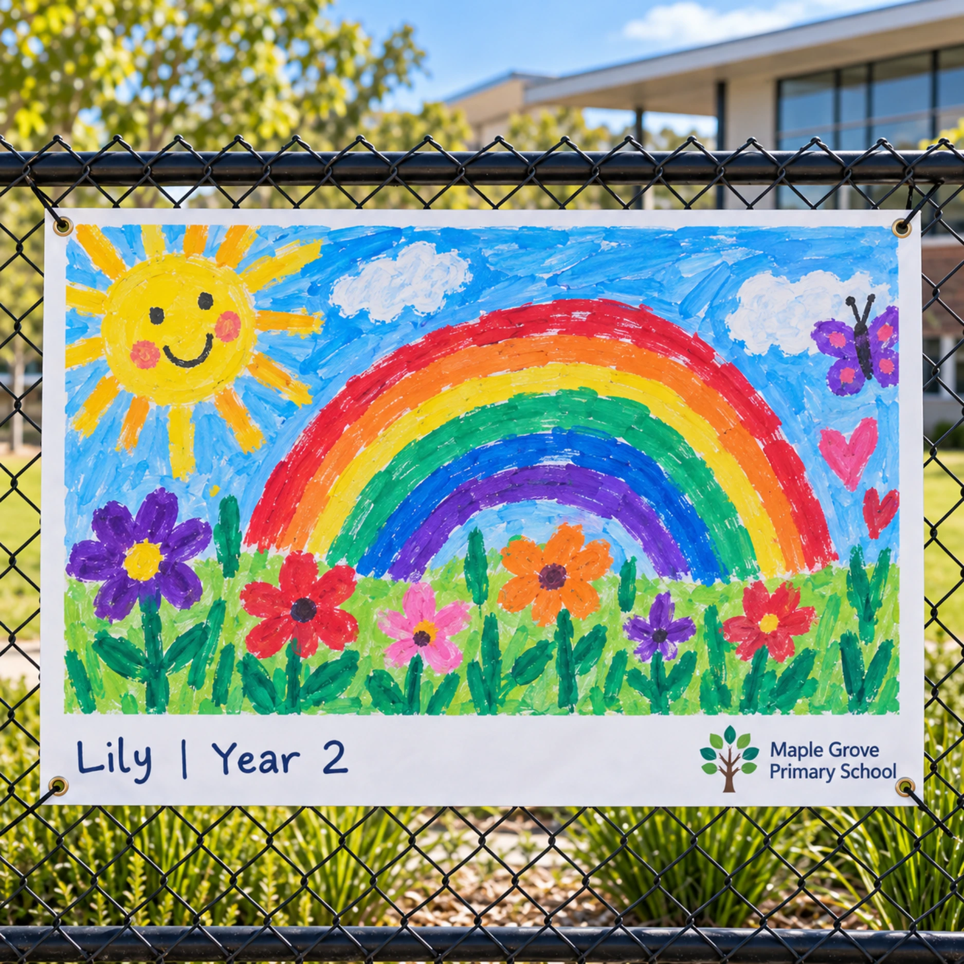 Corflute - Student Art Fence Signs