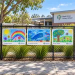Corflute - Student Art Fence Signs