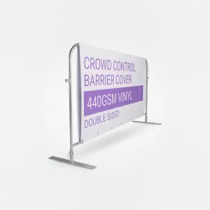Crowd Control Barrier - Banners - Double Sided - Angled