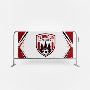 Crowd Control Barrier - Banners - Double Sided - Football Club