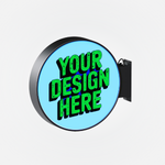 Signage - Wall Light Box - Black - Mock Up