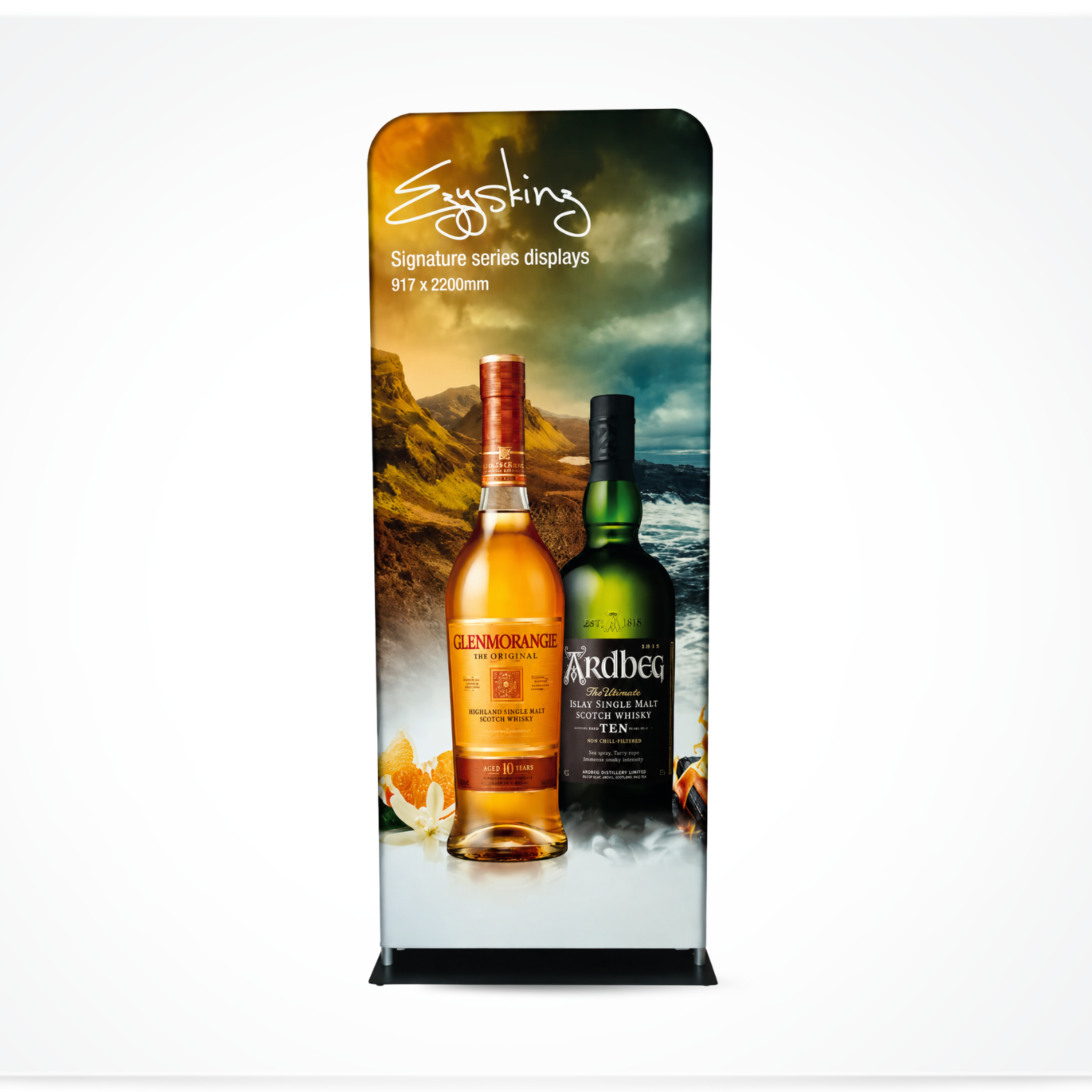 Media Wall - Ezyskin Display Stand - Rounded
