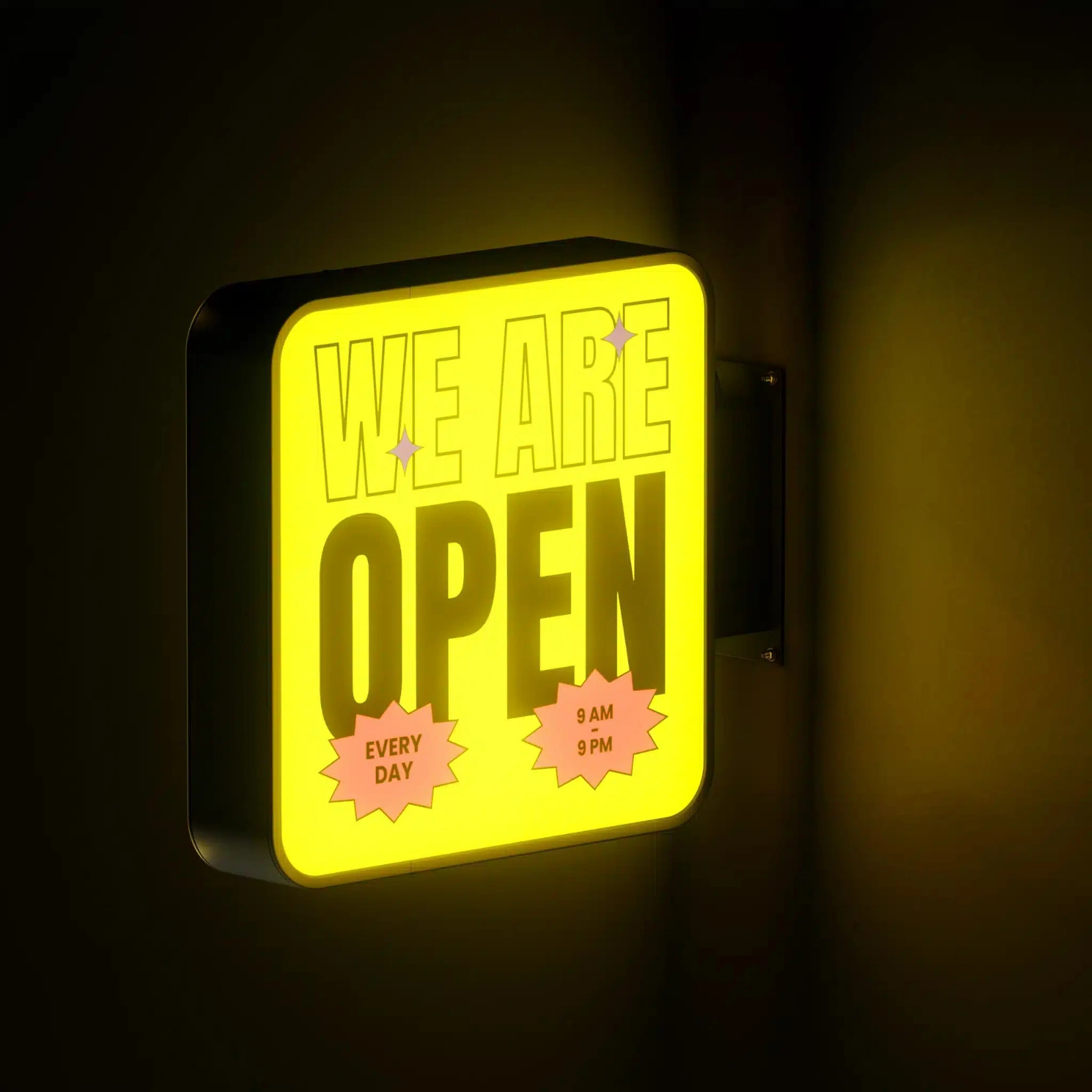 Signage - Wall Light Box - Curve