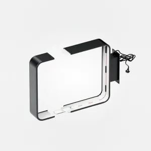 Signage - Wall Light Box - Curve - Black - Parts
