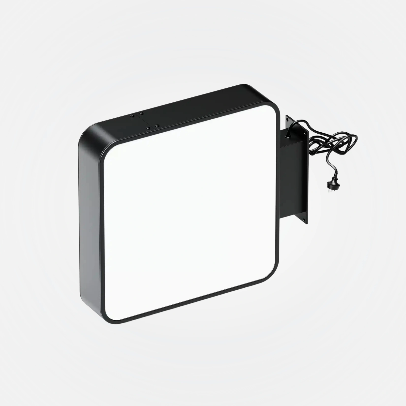 Signage - Wall Light Box - Curve - Black