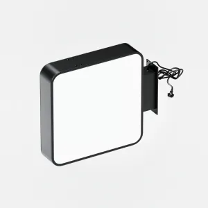 Signage - Wall Light Box - Curve - Black