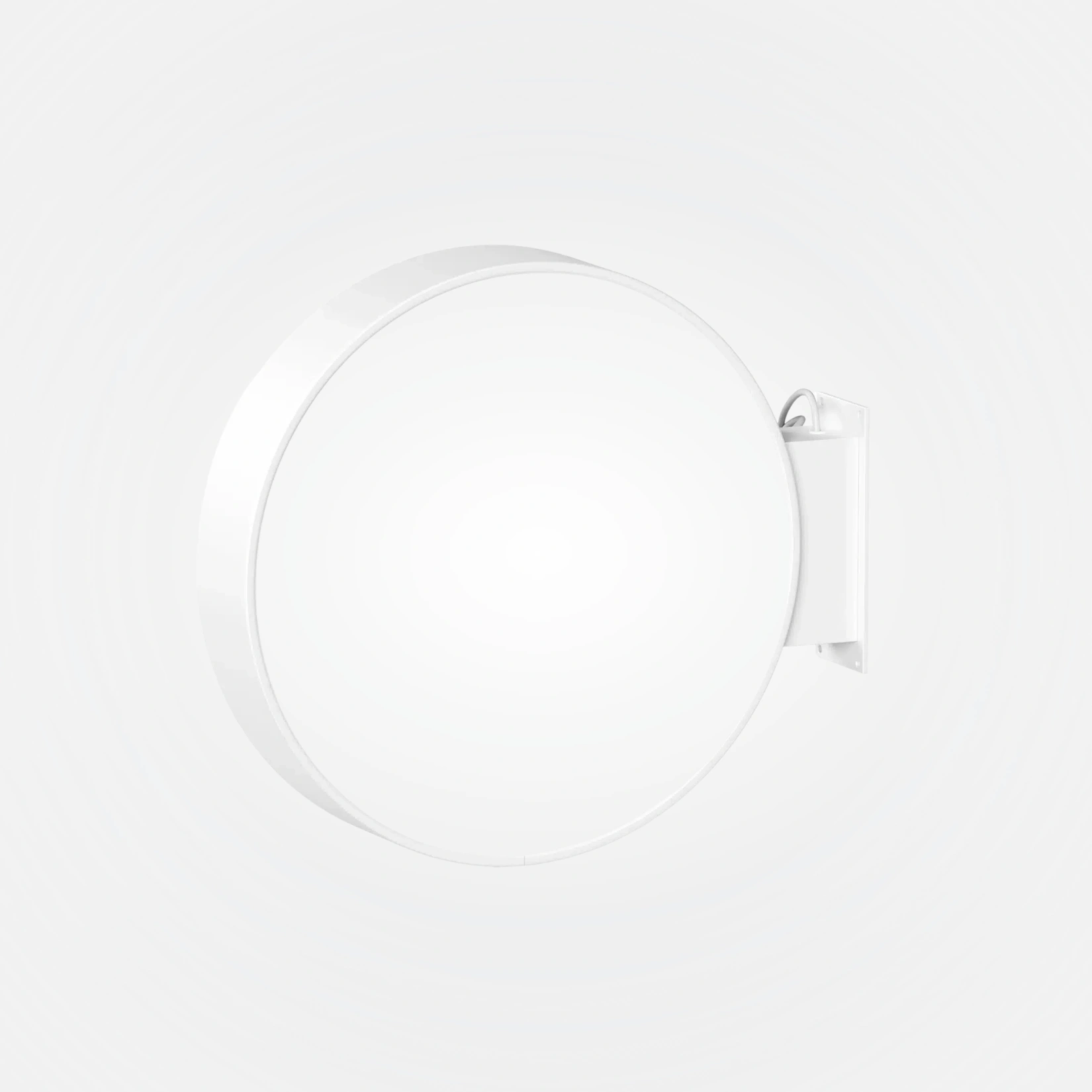 Signage - Wall Light Box - Round - White