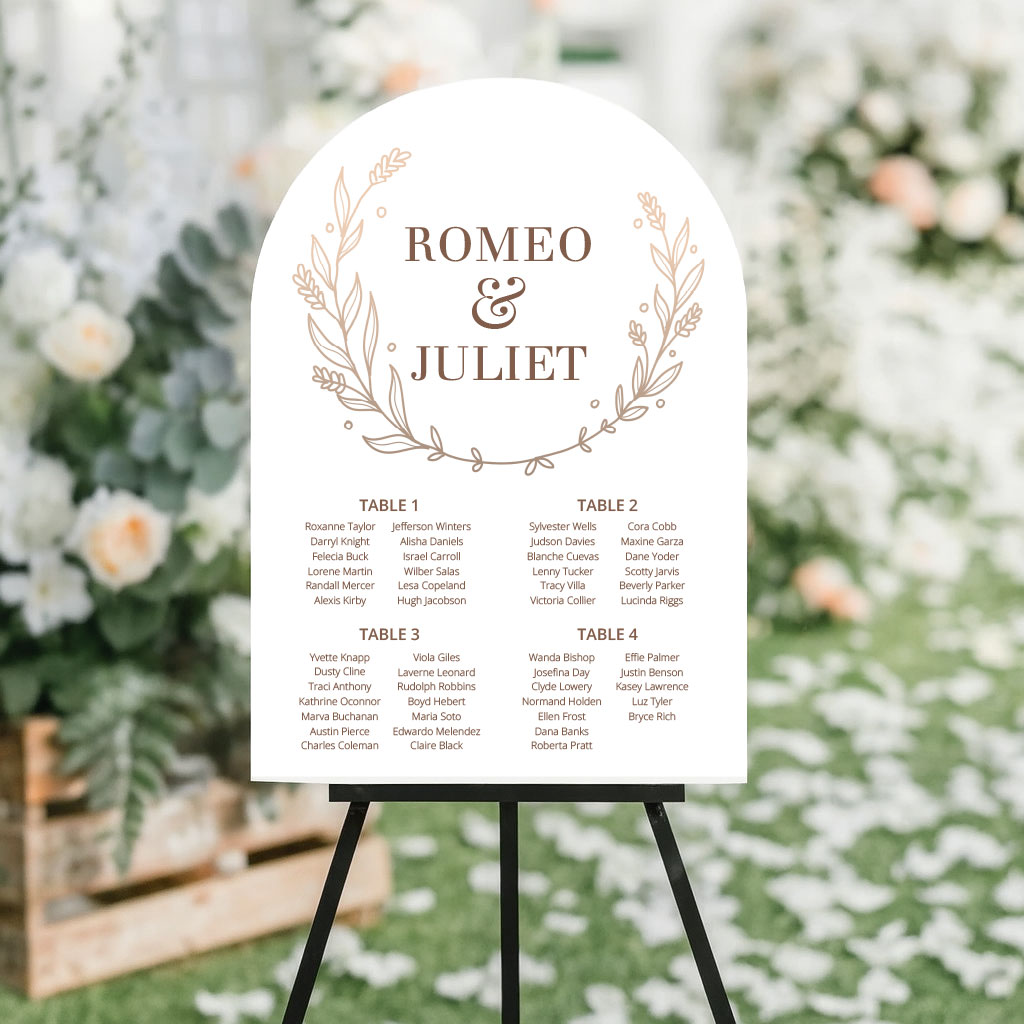 A1 PVC Arch Sign 2
