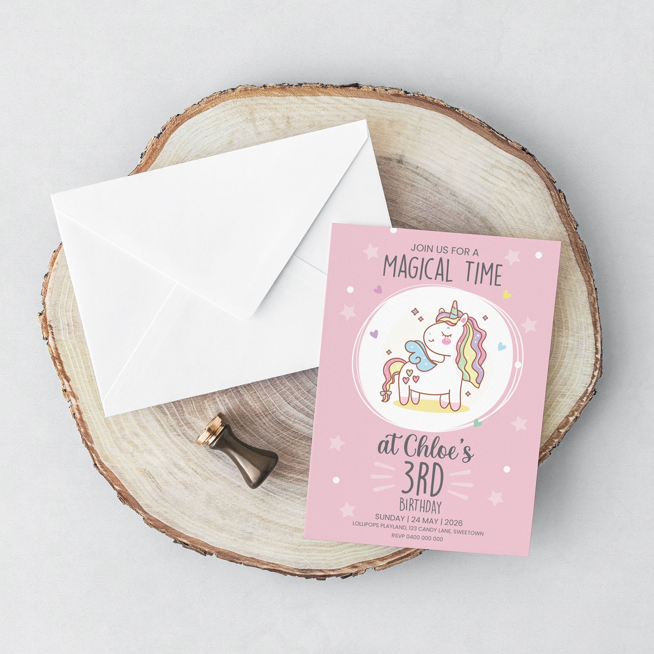 Magical Birthday A5 Invitation