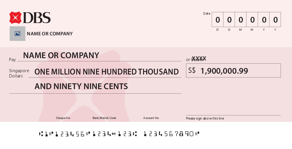 Browse Design - Priority - Large Cheque - VMOM PTE LTD