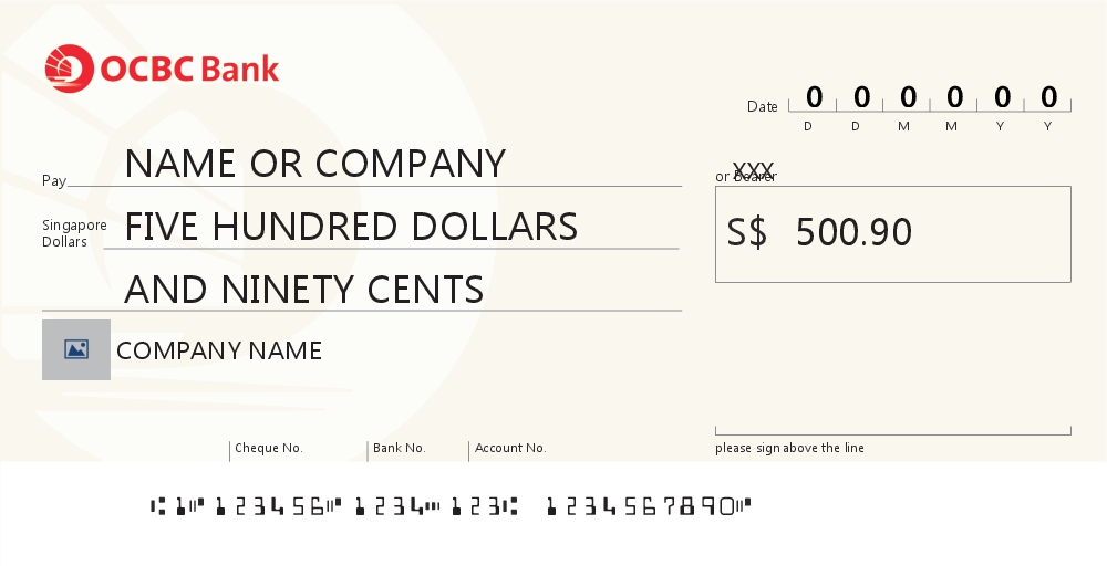 Browse Design - Priority - Large Cheque - VMOM PTE LTD