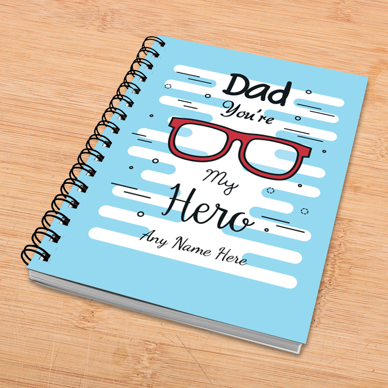 Personalised Notebook - Dad Hero