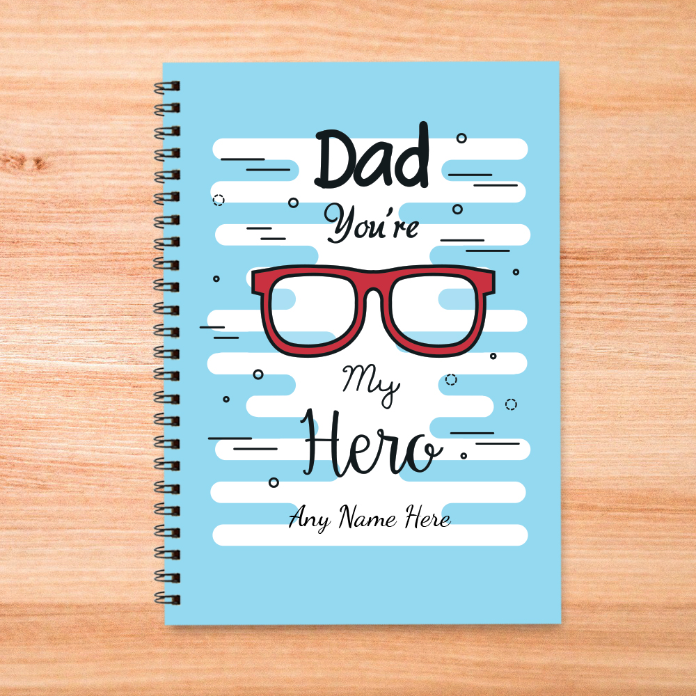 Personalised Notebook - Dad Hero