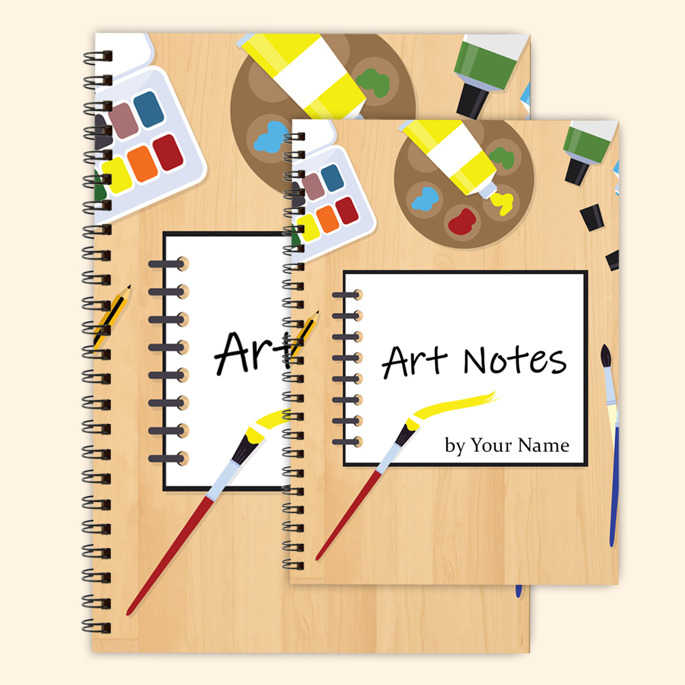 Art Notes Layout Personalised Notebook - Art Notes