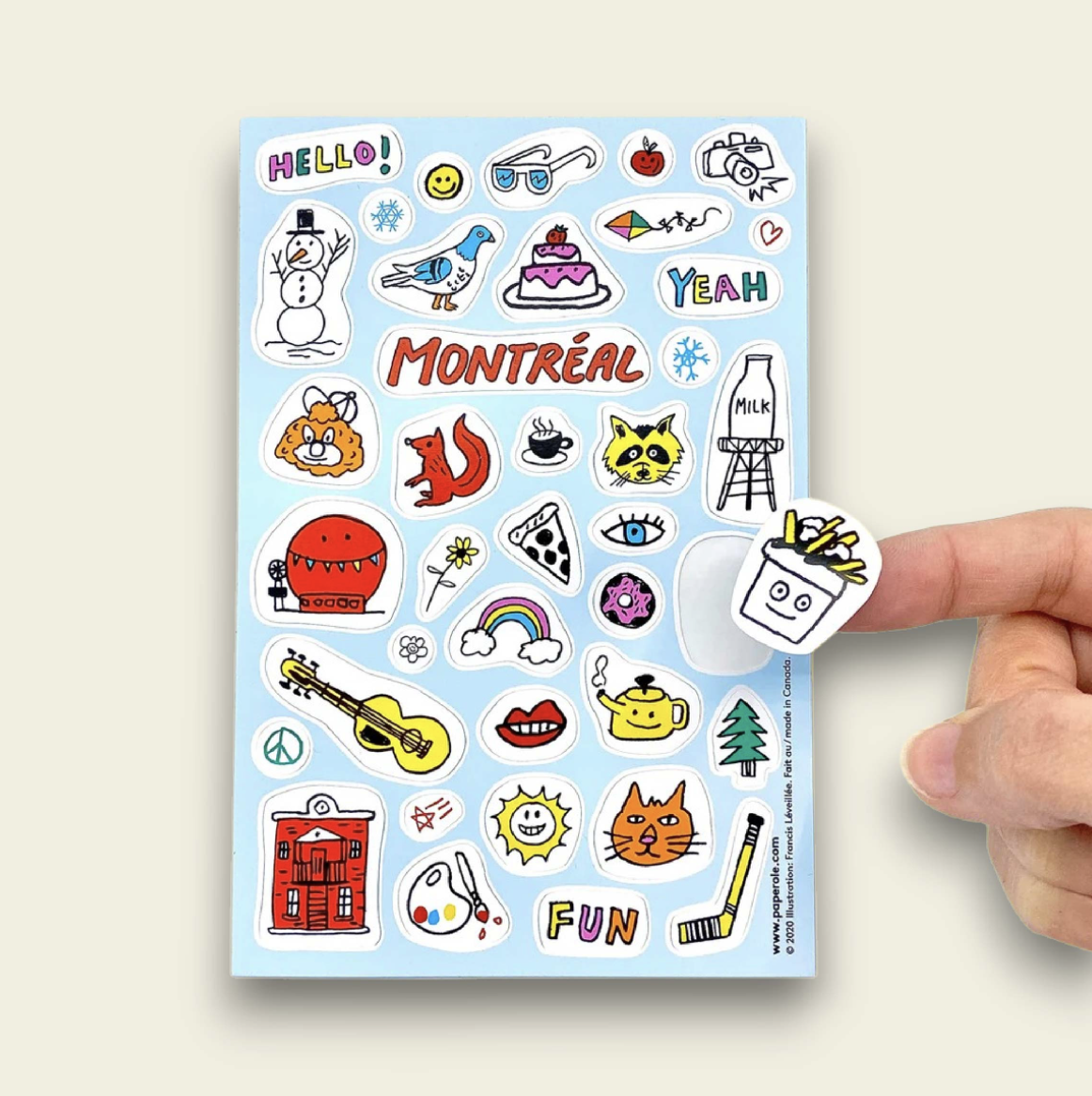 Sticker Multiple cut in Sheet