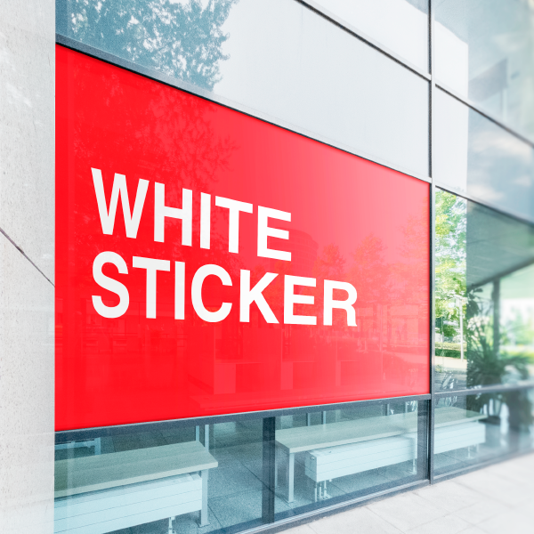 (Window) White Sticker