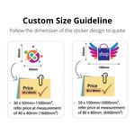 Sticker Size Guideline