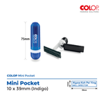 mini pocket indigo