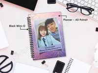 Metallic Personalised Planner Notebook
