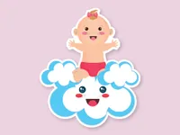 Baby Boy On cloud