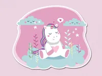 Baby Unicorn on Cloud
