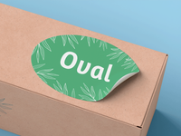 Label Sticker - Oval