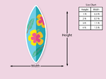 Floral Surfing Board