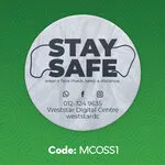 Stay Safe Sticker (Round) 1