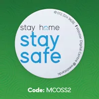 Stay Safe Sticker (Round) 2