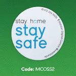 Stay Safe Sticker (Round) 2