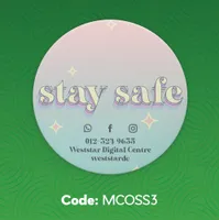Stay Safe Sticker (Round) 3
