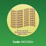 Stay Safe Sticker (Round) 6