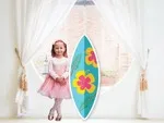 Floral Surfing Board