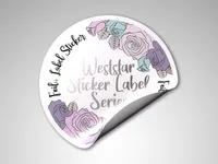 Foil+ Label Sticker (Foil with print) 1