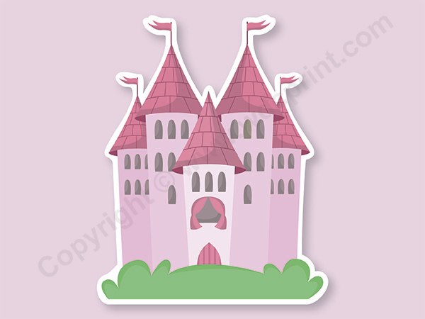 Pink Princess Castle Standee