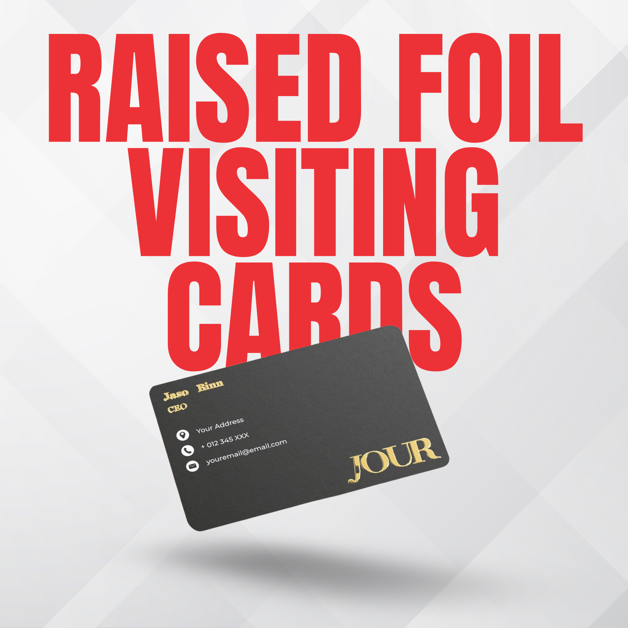 Raised Foil Business Cards