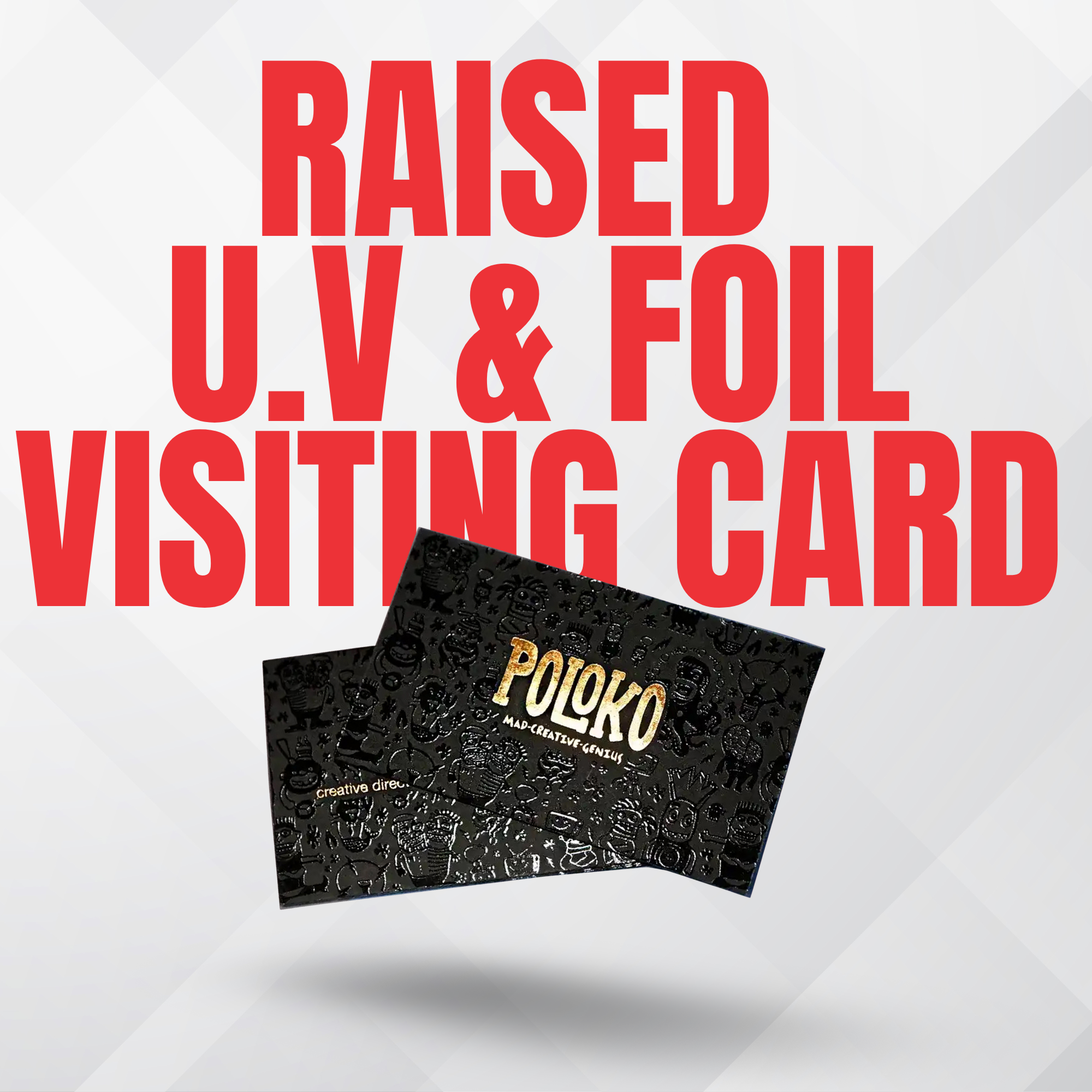 Raised UV & Foil Business Cards