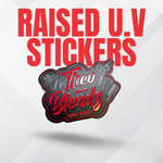 Raised & Embossed UV Stickers 1