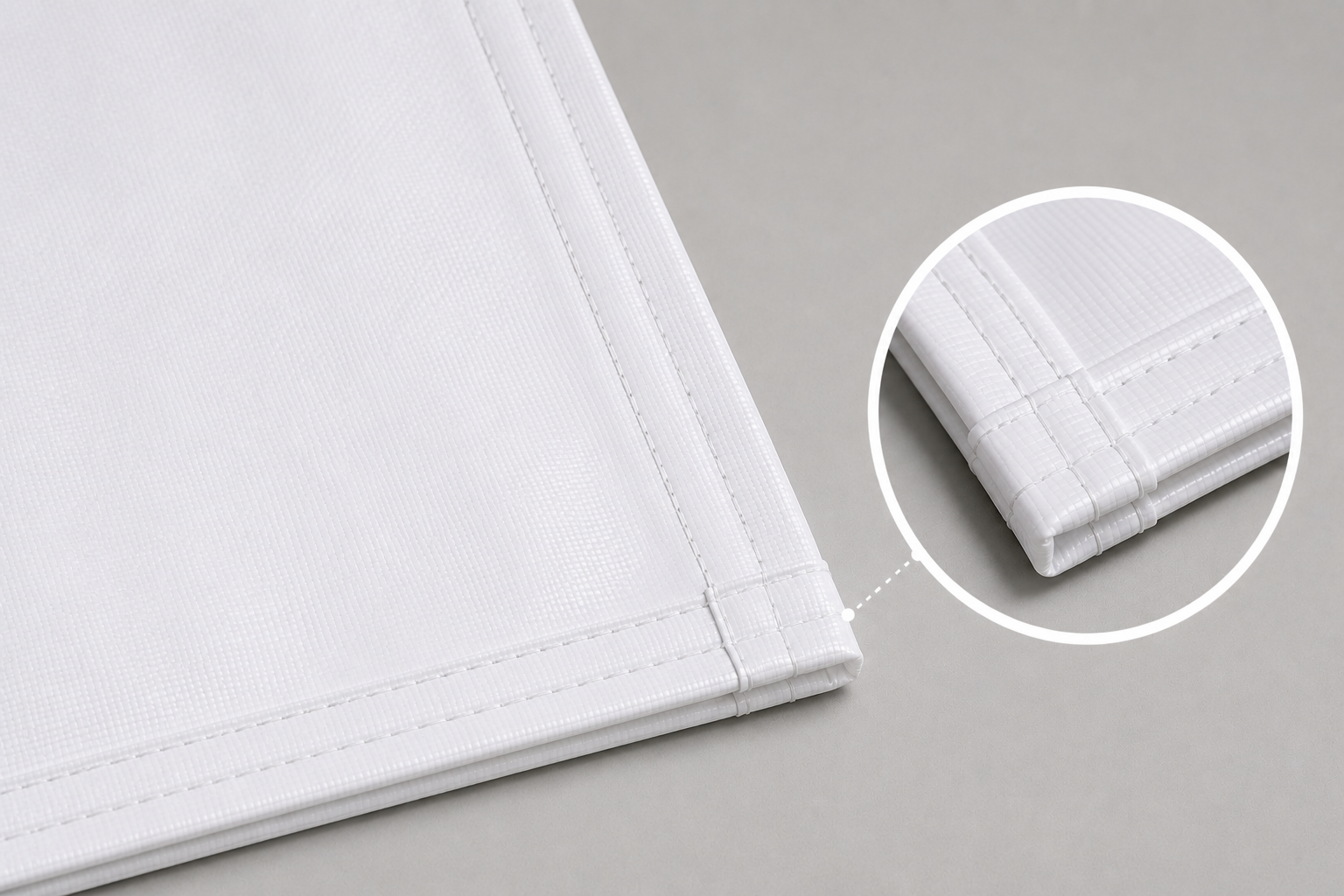 Sewn Hem + Reinforced Corners