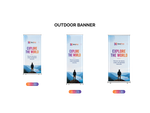 Deluxe Wide Base Retractable Banner 14